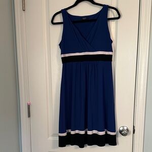 CHAPS Blue and Black Women's Dress
